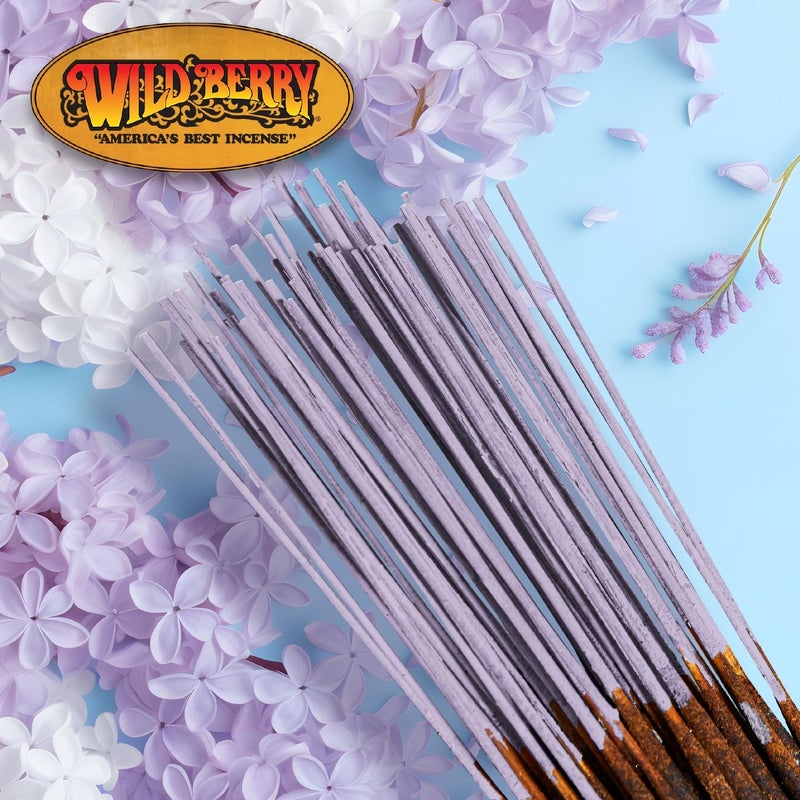 Wild Berry Lilac Premium Hand-Dipped Incense Sticks - 100 Count - Image 2